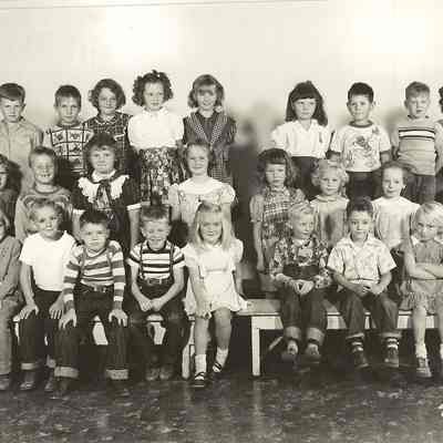 Photograph of First Grade Class at Mt Vernon Elementary School, Circa 1940s