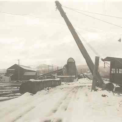 Photograph of Sawmill in Winter, Undated