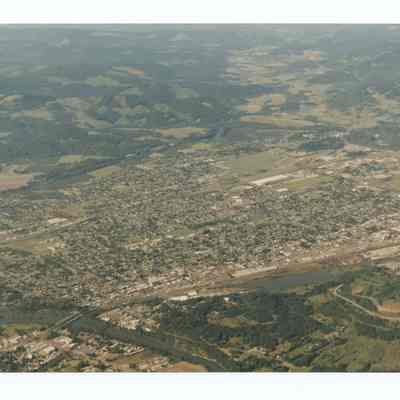 Aerial photograph of Springfield, view from Southwest to Northeast, circa 1980