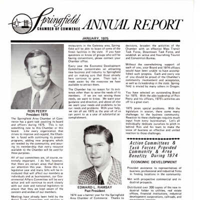 Annual Report, Springfield Chamber of Commerce, 1975