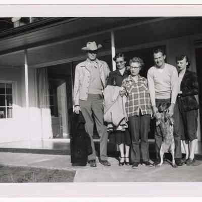 Photograph of Etta Davis, Kim and Carmen Talbet, Bill and Gat Davis, undated