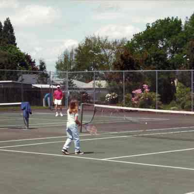 Photograph of Guy Lee Park Tennis Courts, Springfield Oregon, 1997