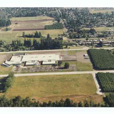 Aerial photograph of the hospital and area on International Way, Springfield, circa 1980.