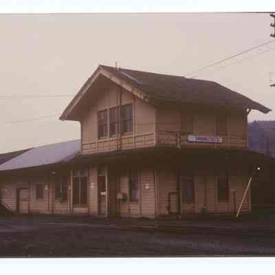 Photograph of the Springfield Train Depot, 1984