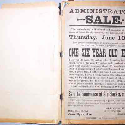 Inside of front cover and page 1