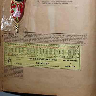 Pages 30 and 31 information under card