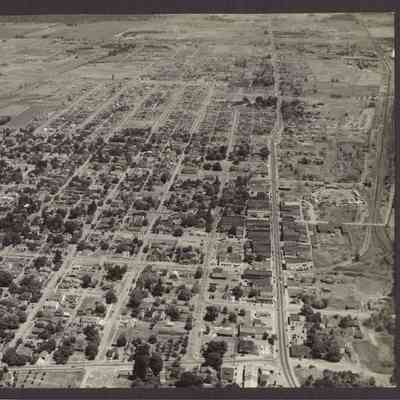 Aerial photograph of Downtown, Springfield, undated