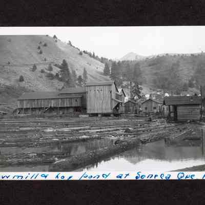 Photograph of Saw Mill and hog pond in Semeca Ore
