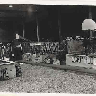 Photograph of Springfield High School Carnival set up, Springfield, Oregon, circa 1940