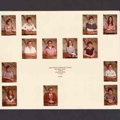 Photograph, Camp Creek Elementary, Staff, 1978-1979.