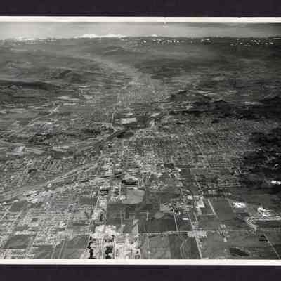 Aerial Photograph of Eugene-Springfield, Oregon, Likely Circa 1965