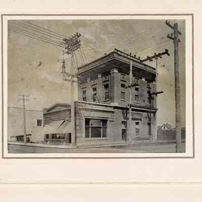 Photograph, Power Sub Station at 590 Main, Springfield, 1911.