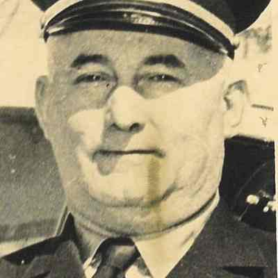 Photograph of fire chief in uniform, date unknown