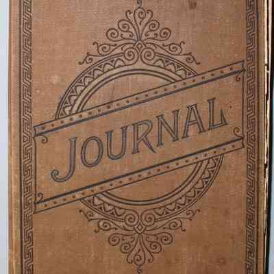 Scrapbook made by Virginia Reynolds, circa 1906