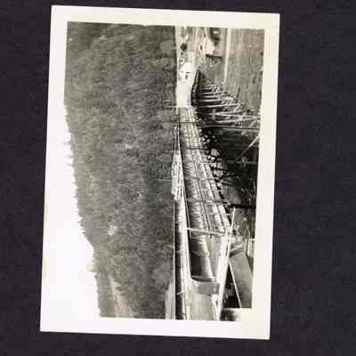 Photograph of Bridge Construction. March 23, 1937.