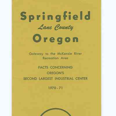 Informational brochure about Springfield, 1970-1971