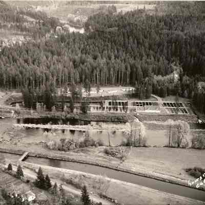 Ariel Photograph of Fish Hatchery, Leaburg, Oregon, Undated
