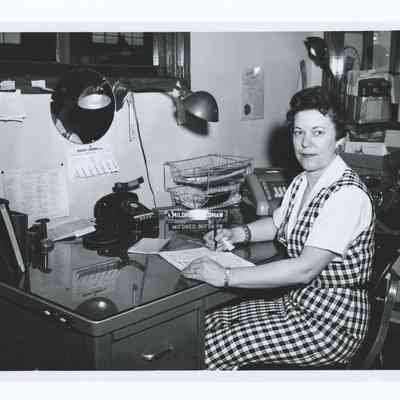 Photograph of Mildred Wildman, Springfield Buick, circa 1950