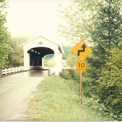 Photograph of Earnest Bridge, near Mabel, Oregon