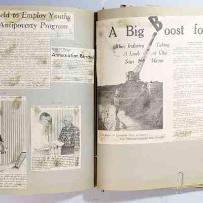 Page 93 newspaper clipping unfolded