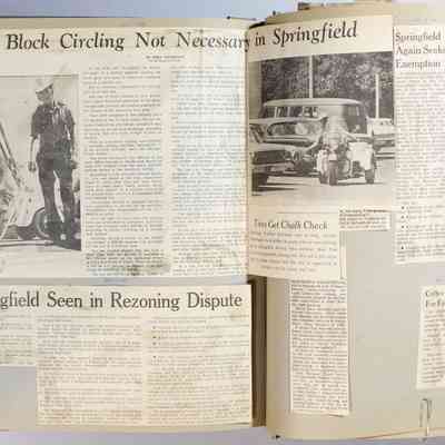 Page 104 newspaper clipping unfolded