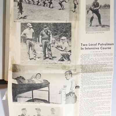 Page 107 newspaper clipping unfolded