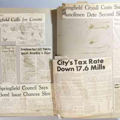 Page 112 newspaper clipping unfolded