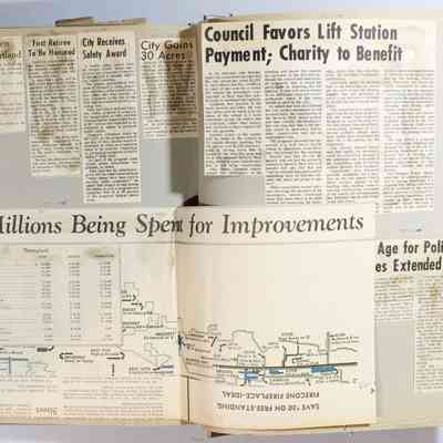 Page 116 newspaper clipping unfolded