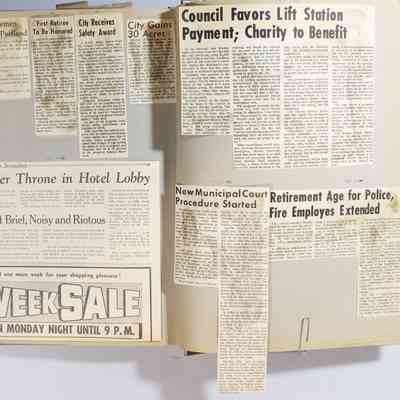 Page 117 newspaper clipping unfolded