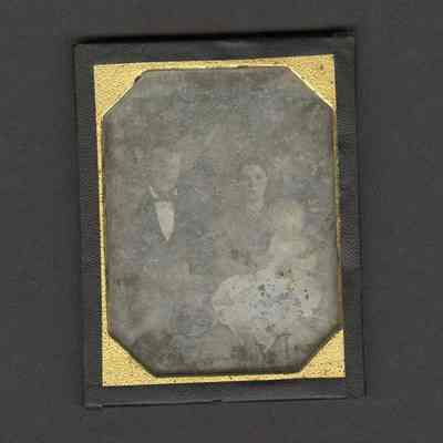 Daguerreotype, Amos and Lydia Moxley with Infant Son Joseph, 1849