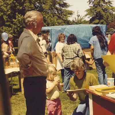 Photograph of a Booth at the Broiler Festival, Springfield, OR, circa 1980