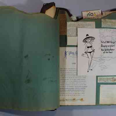 Pages 10 and 11 left card opened