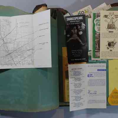 Pages 40 and 41 some of the pamphlets opened