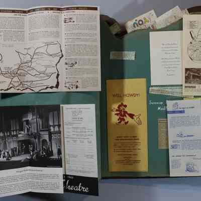 Pages 40 and 41 some of the pamphlets opened