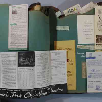 Pages 40 and 41 some of the pamphlets opened