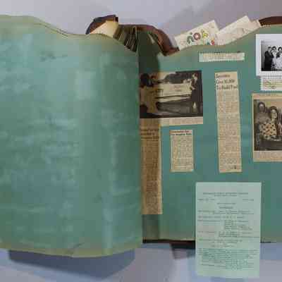 Pages 44 and 45 paper unfolded
