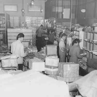 Photograph of Post Office Sorting, Springfield, Oregon, 1947