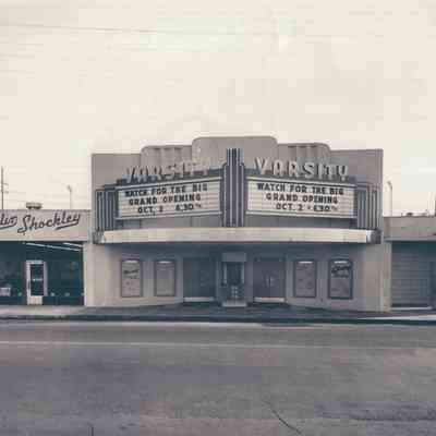Photograph taken of Varsity Theater, Date 1947