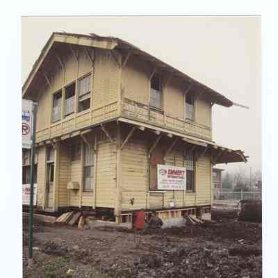 Photograph of the Springfield Train Depot Restoration, circa 1992