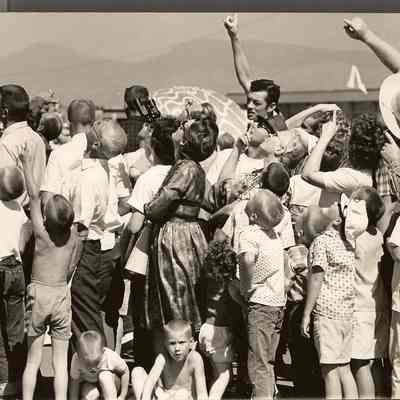 Photograph of people watching the Creswell, Oregon Air Show, Creswell, Oregon