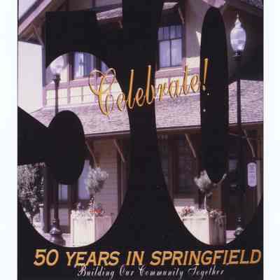 Photograph of the Springfield Chamber of Commerce building, celebrating 50th anniversary