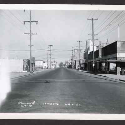 Photograph of Main St. Springfield, Oregon. May 19, 1946.