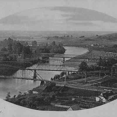 Postcard Photograph of Three Bridges