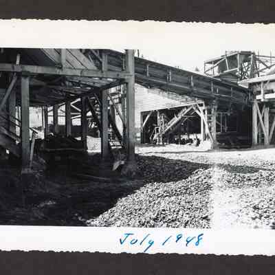 Photograph of the inside of the Booth-Kelly Lumber Mill