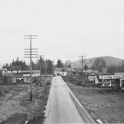 Photograph of Glenwood Highway after flood, 1927, Springfield, Oregon