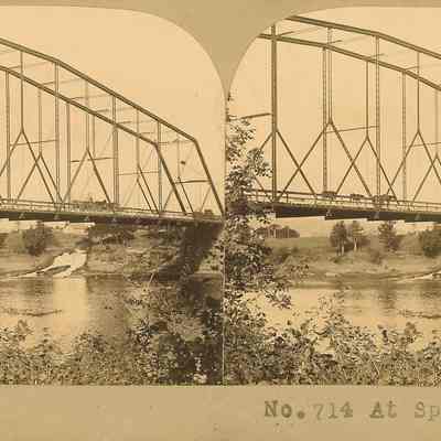 Photograph of Bridge over Willamette at Springfield, c. 1895