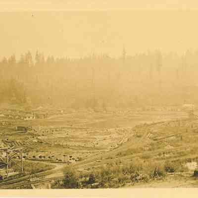 Photograph of Wendling looking northeast from the fire suppression tower, Wendling, Oregon