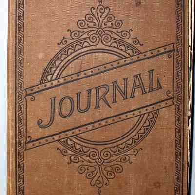 Scrapbook made by Virginia Reynolds, circa 1906
