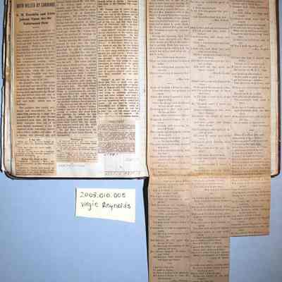 Pages 76 and 77 (originally pages 126 and 127), unfolded newspaper
