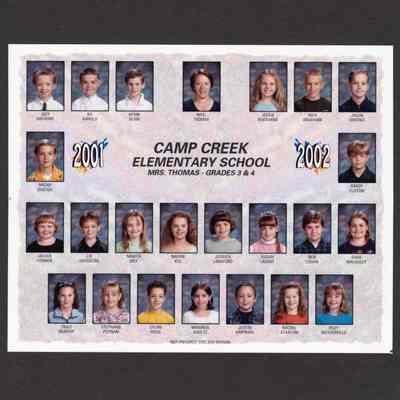 Photograph of Student Body Grades 3-4, Camp Creek Elementary School, circa 2001-2002